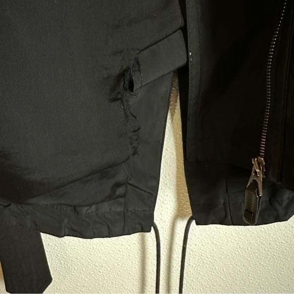 Rudsak Moira Black Belted Trench Coat Size S | Luxe Leather Layers Sleeves - Picture 10 of 11